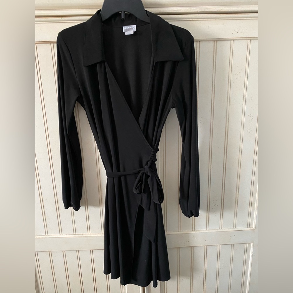 Little black dress by Christin-michaels. Wrap style. Size large